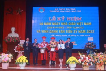 Trường Đại học Sao Đỏ kỷ niệm 40 năm ngày Nhà giáo Việt Nam (20/11/1982-20/11/2022) và vinh danh tân tiến sĩ năm 2022
