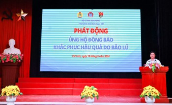 Trường Đại học Sao Đỏ phát động ủng hộ đồng bào khắc phục hậu quả do bão lũ